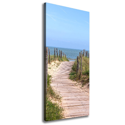 Canvas wall art Path to the beach