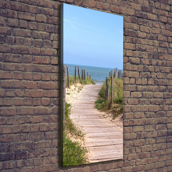 Canvas wall art Path to the beach