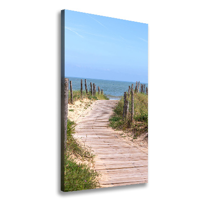 Canvas wall art Path to the beach