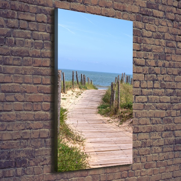 Canvas wall art Path to the beach