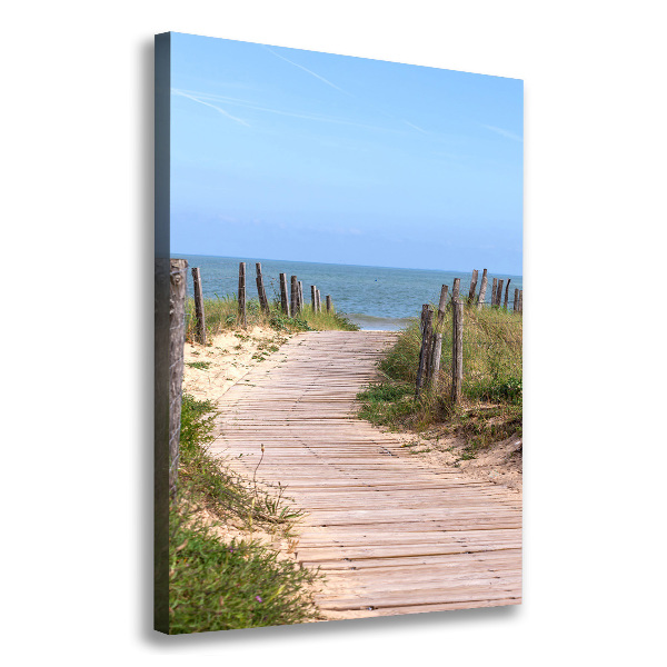 Canvas wall art Path to the beach