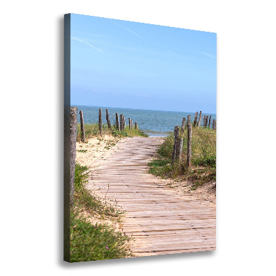 Canvas wall art Path to the beach