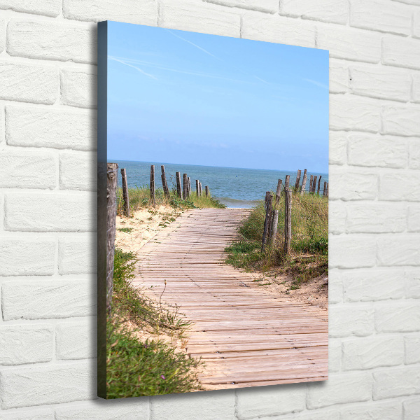 Canvas wall art Path to the beach