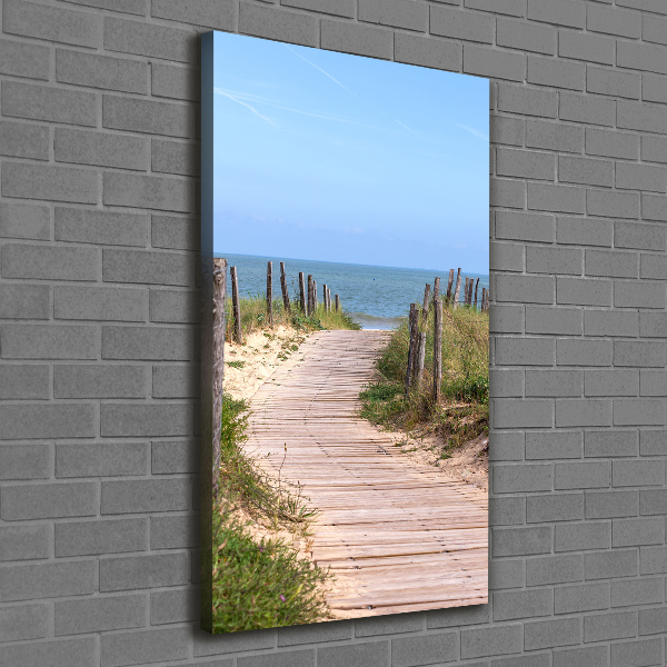 Canvas wall art Path to the beach