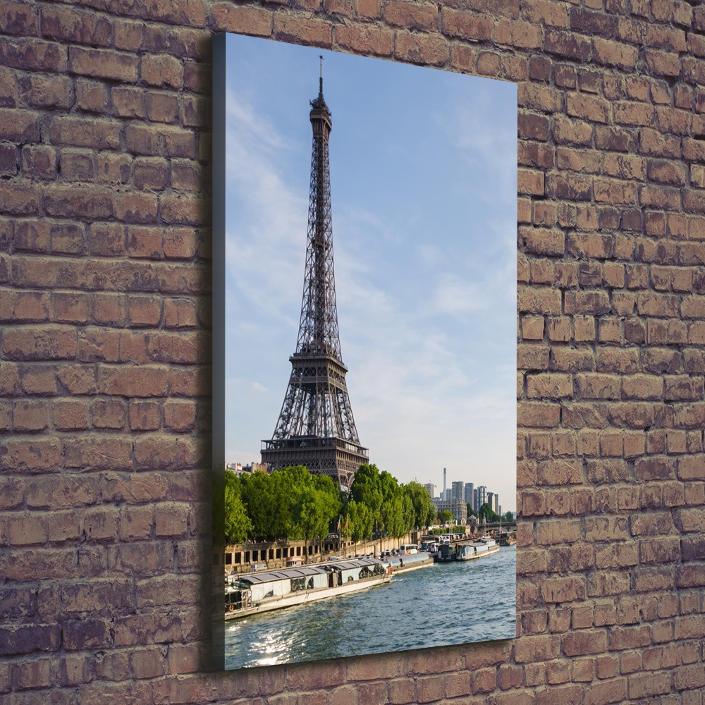 Wall art canvas large Eiffel Paris tower