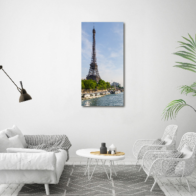 Wall art canvas large Eiffel Paris tower