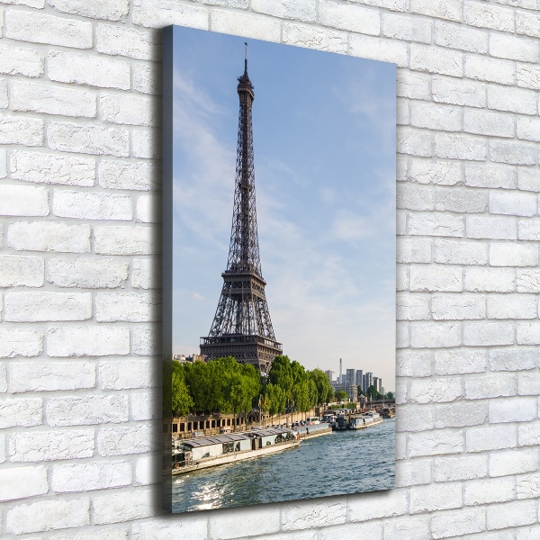 Wall art canvas large Eiffel Paris tower