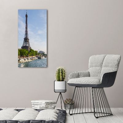 Wall art canvas large Eiffel Paris tower