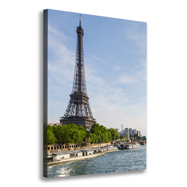 Wall art canvas large Eiffel Paris tower