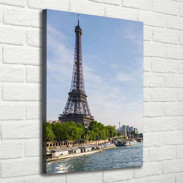 Wall art canvas large Eiffel Paris tower