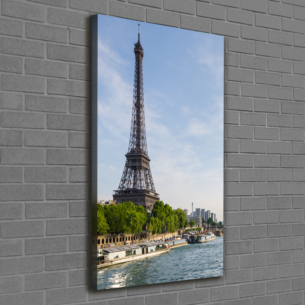 Wall art canvas large Eiffel Paris tower