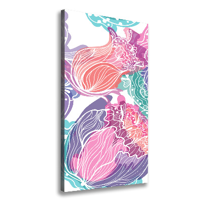 Canvas wall art Floral pattern