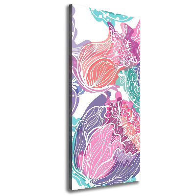 Canvas wall art Floral pattern