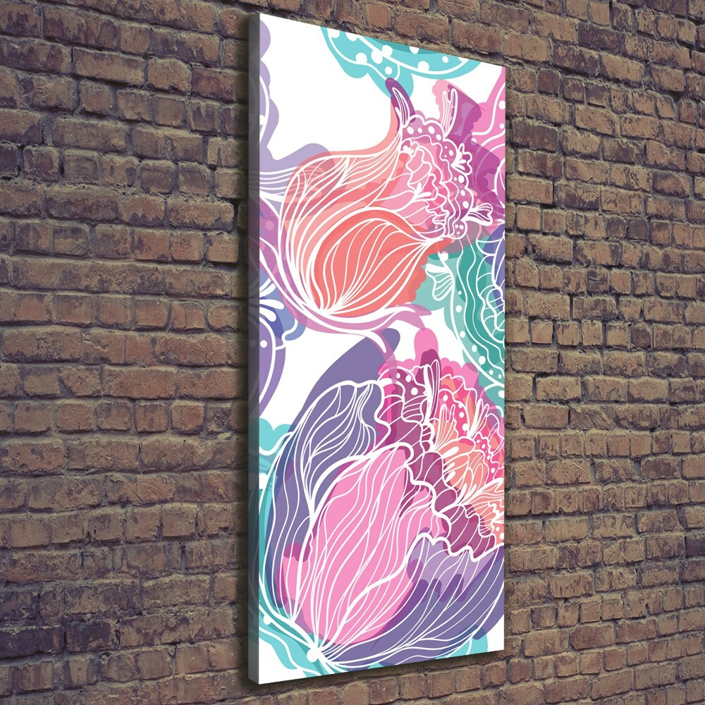 Canvas wall art Floral pattern