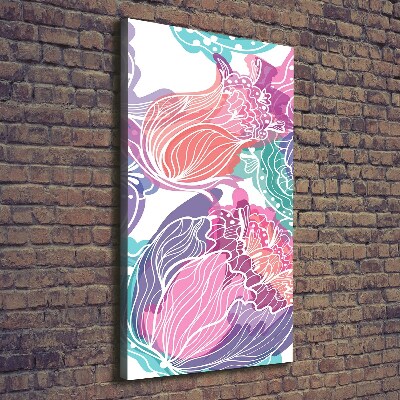 Canvas wall art Floral pattern