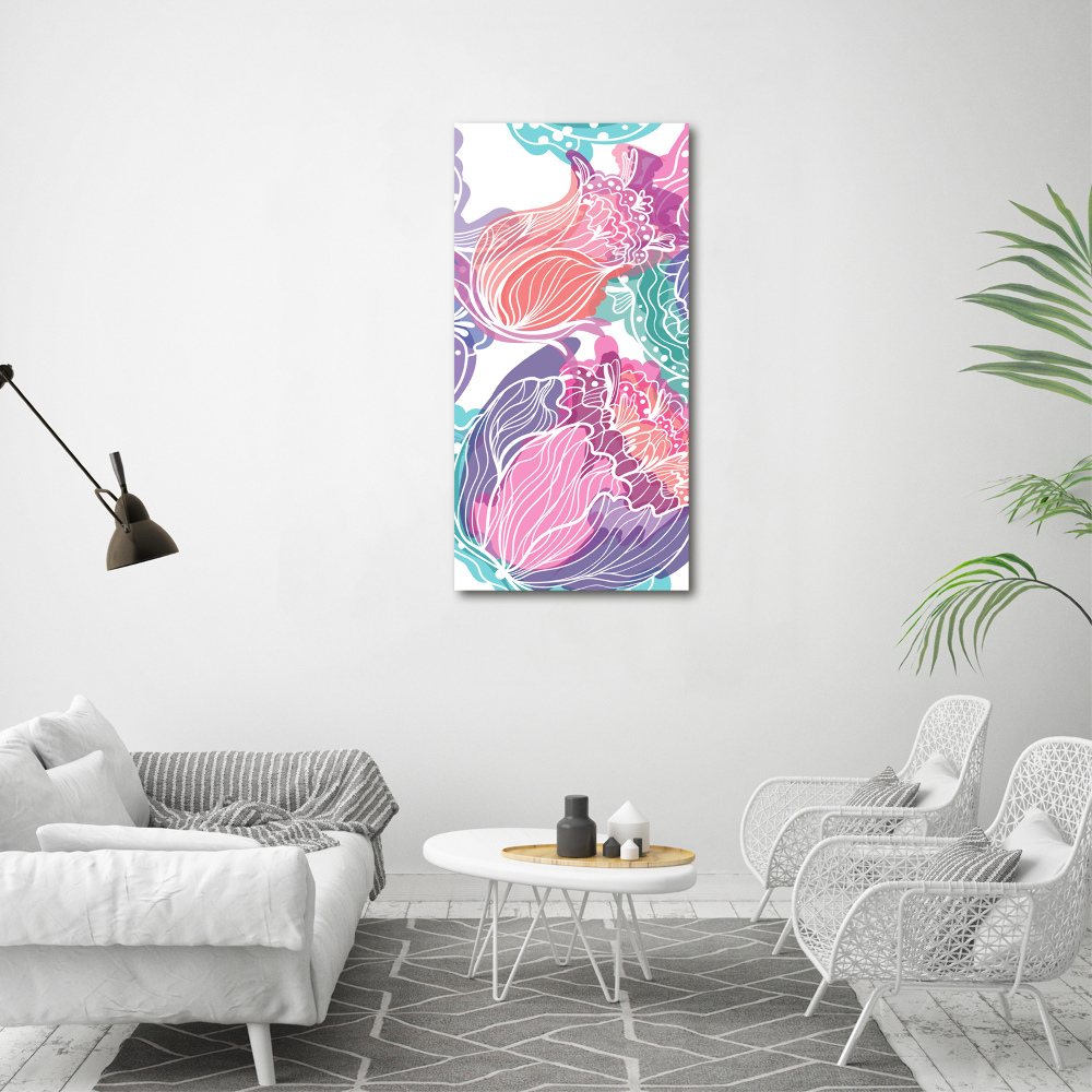 Canvas wall art Floral pattern