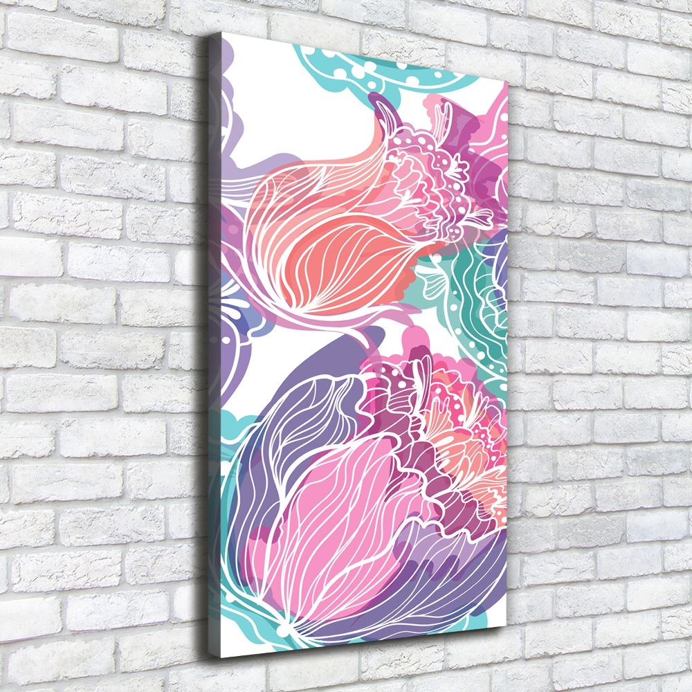 Canvas wall art Floral pattern