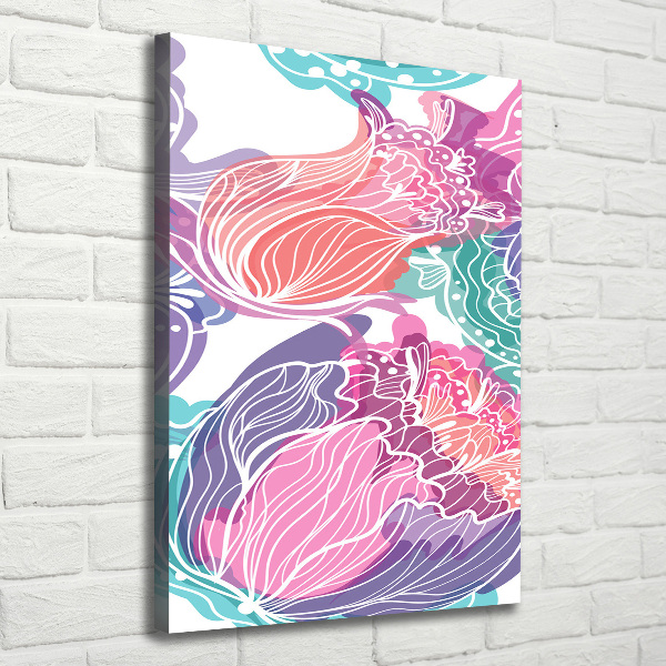 Canvas wall art Floral pattern