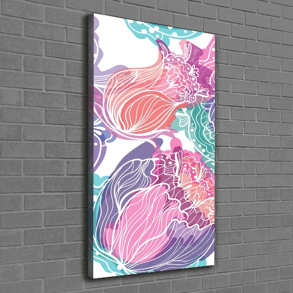 Canvas wall art Floral pattern