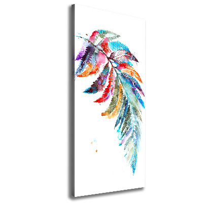 Large canvas wall art Colorful fern