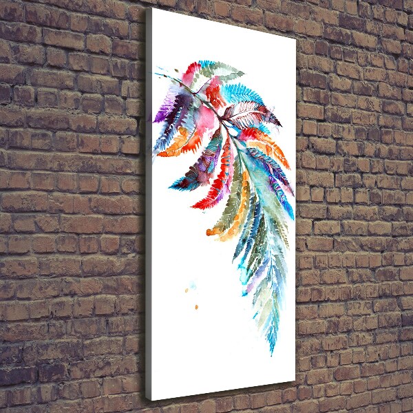 Large canvas wall art Colorful fern