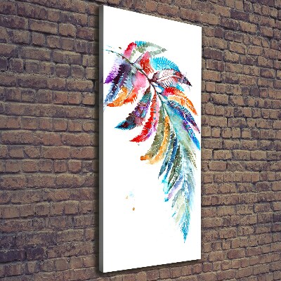 Large canvas wall art Colorful fern