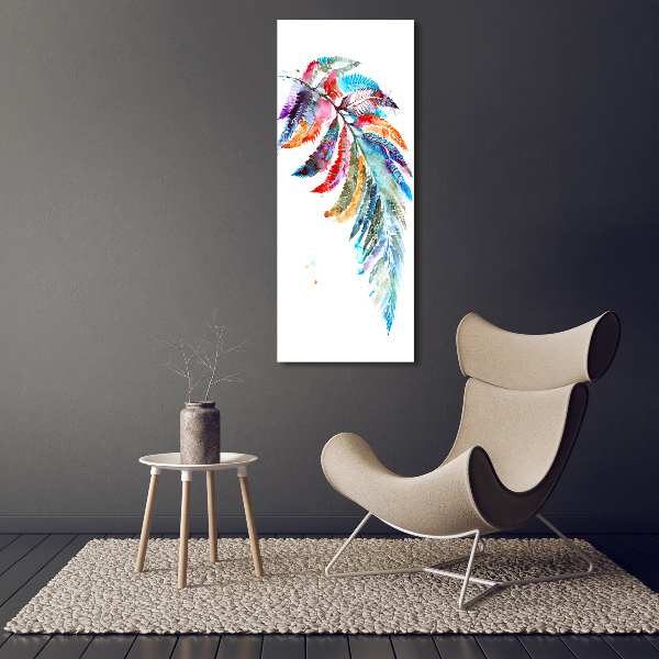 Large canvas wall art Colorful fern