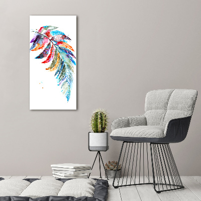 Large canvas wall art Colorful fern