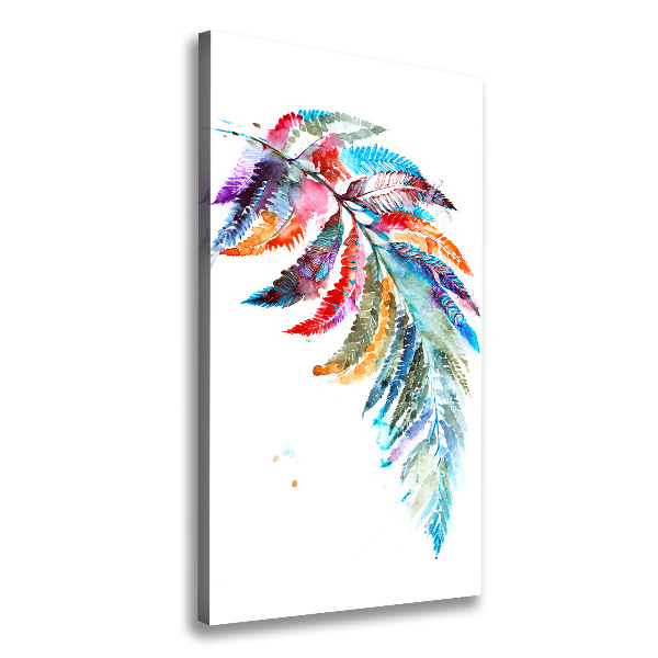 Large canvas wall art Colorful fern