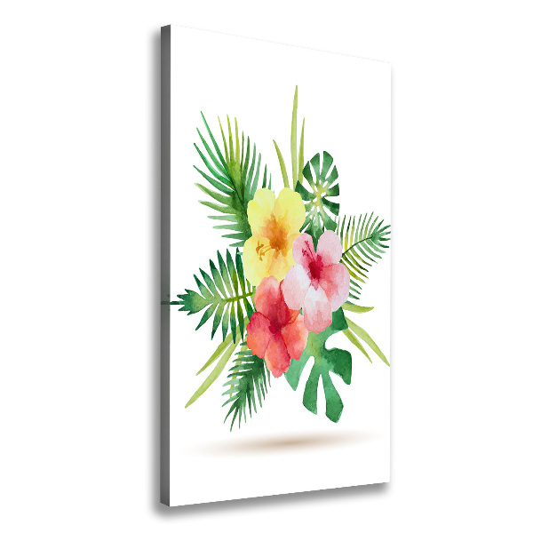 Canvas wall art Hawaiian flowers