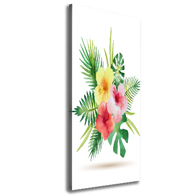 Canvas wall art Hawaiian flowers