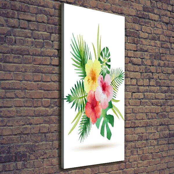 Canvas wall art Hawaiian flowers