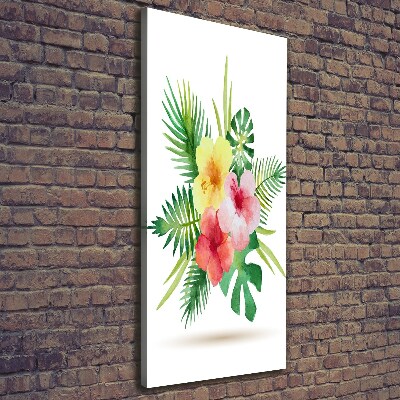 Canvas wall art Hawaiian flowers