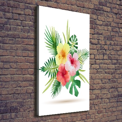 Canvas wall art Hawaiian flowers