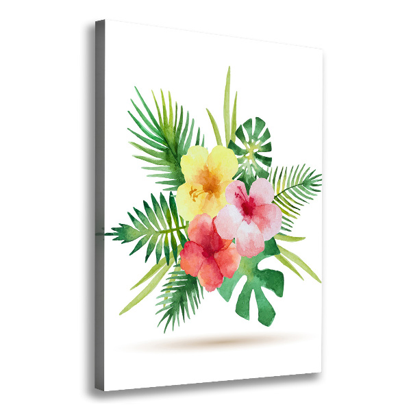 Canvas wall art Hawaiian flowers