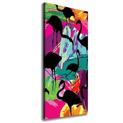 Canvas wall art Flamingos