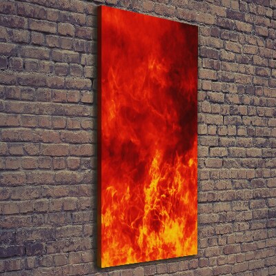 Large canvas wall art Flames