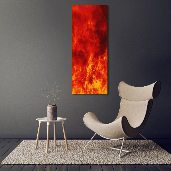 Large canvas wall art Flames