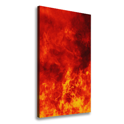 Large canvas wall art Flames