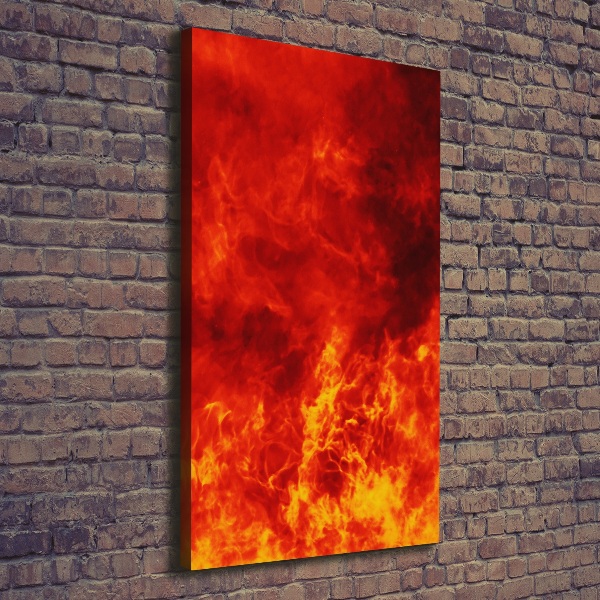 Large canvas wall art Flames