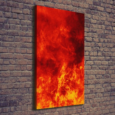 Large canvas wall art Flames