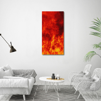 Large canvas wall art Flames