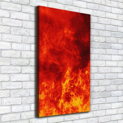 Large canvas wall art Flames