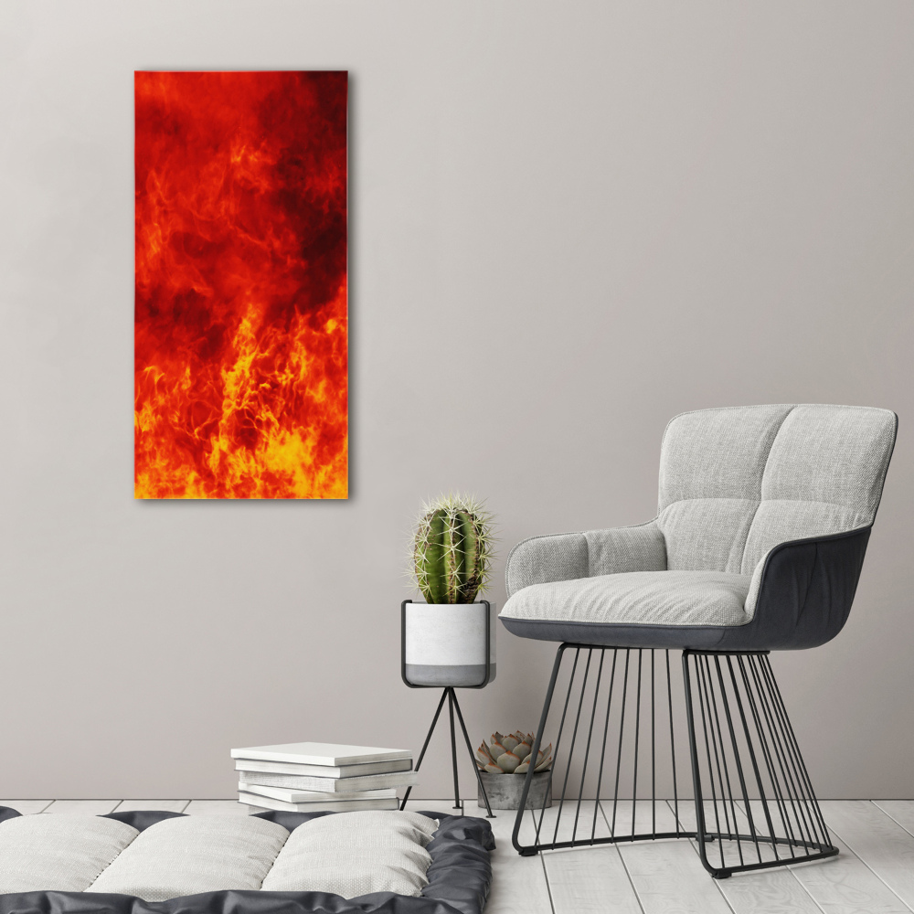 Large canvas wall art Flames