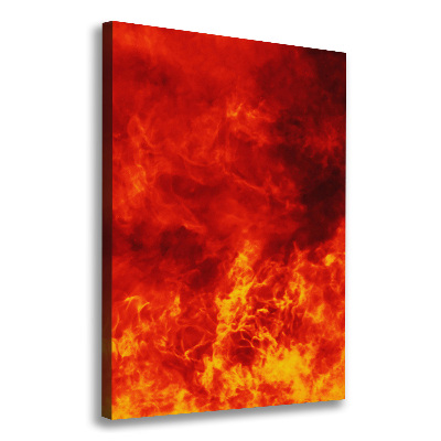 Large canvas wall art Flames