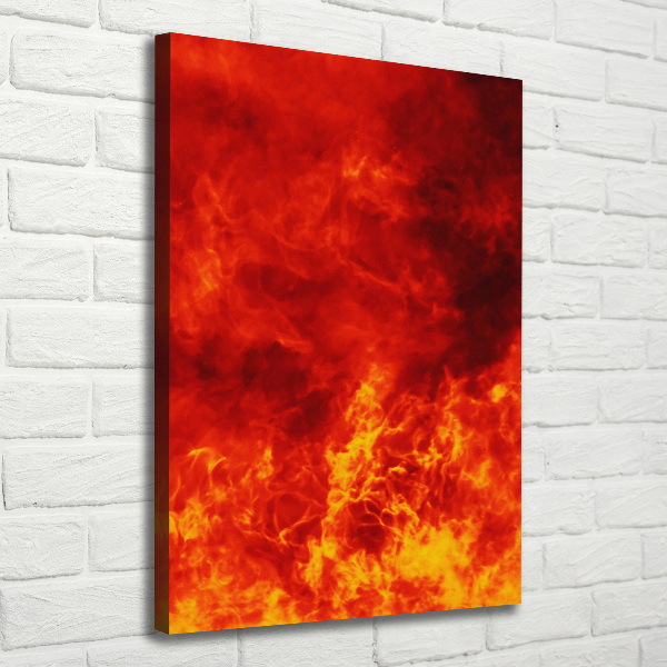 Large canvas wall art Flames