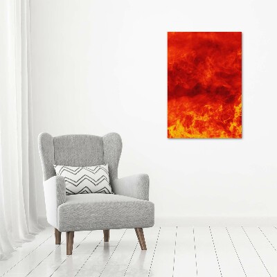 Large canvas wall art Flames