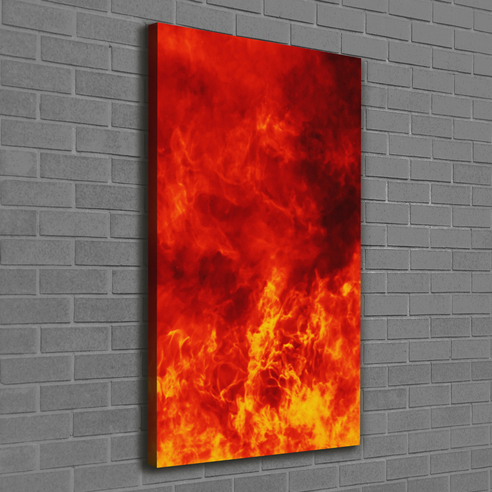 Large canvas wall art Flames