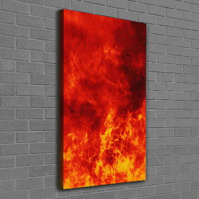 Large canvas wall art Flames