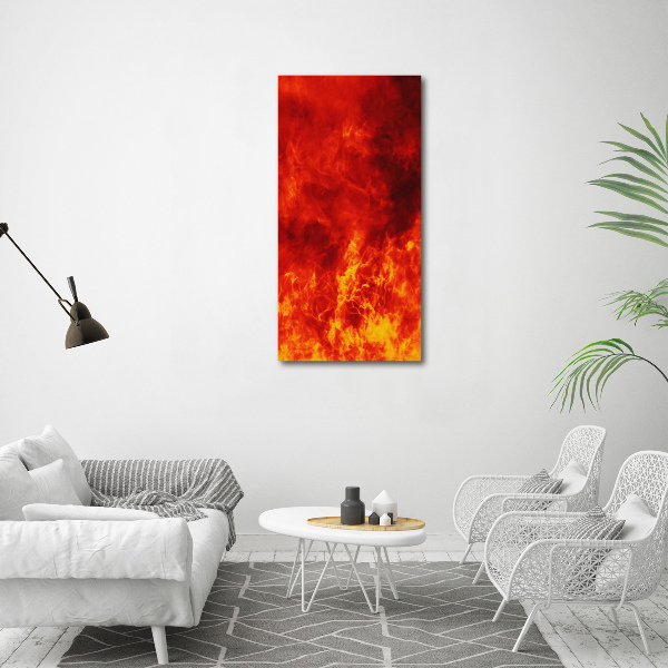 Large canvas wall art Flames